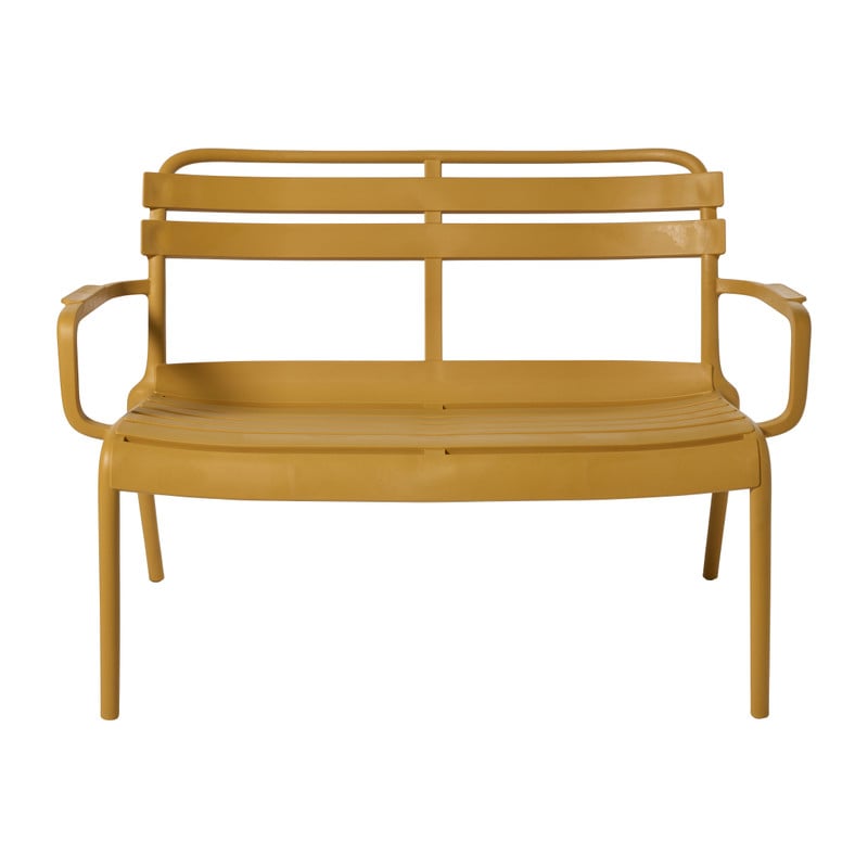 Tuinbank Napoli - geel - 76x68.5x113 cm