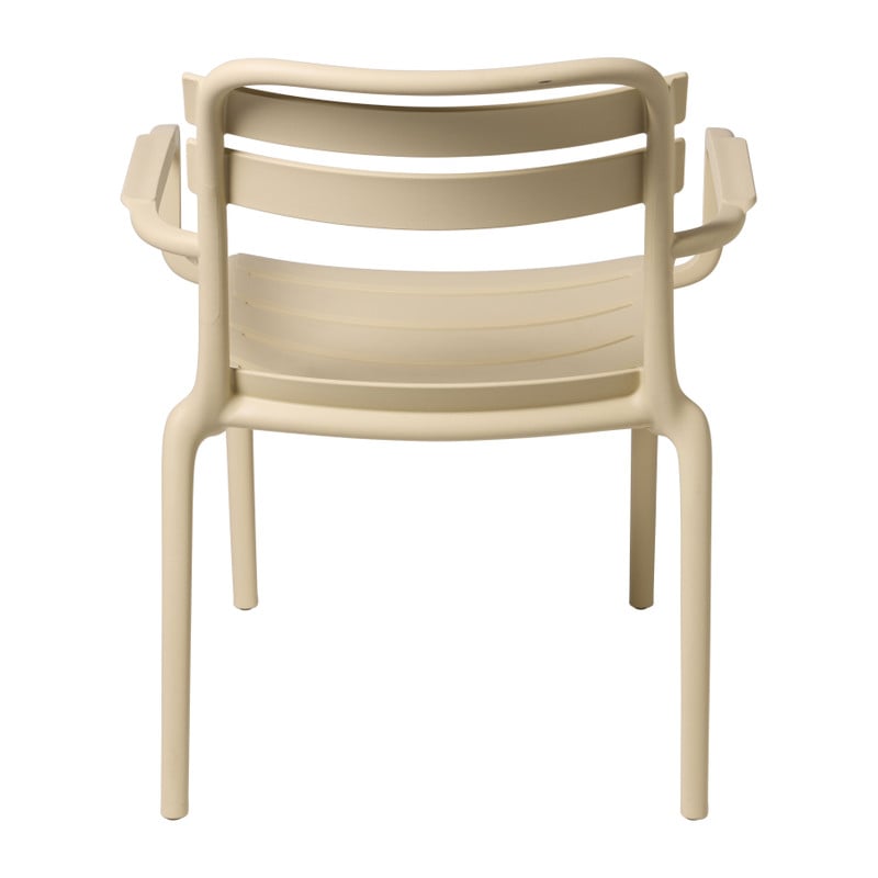 Stapelbare tuinfauteuil Napoli - beige - 75.5x68x65 cm