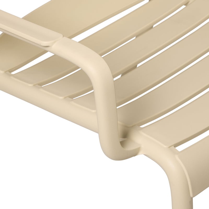 Stapelbare tuinfauteuil Napoli - beige - 75.5x68x65 cm