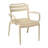 Stapelbare tuinfauteuil Napoli - beige - 75.5x68x65 cm