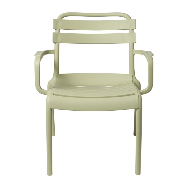Stapelbare tuinfauteuil Napoli - groen - 75.5x68x65 cm