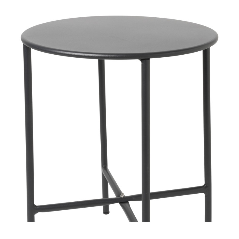 Bijzettafel Pablo zwart - ø40x50 cm