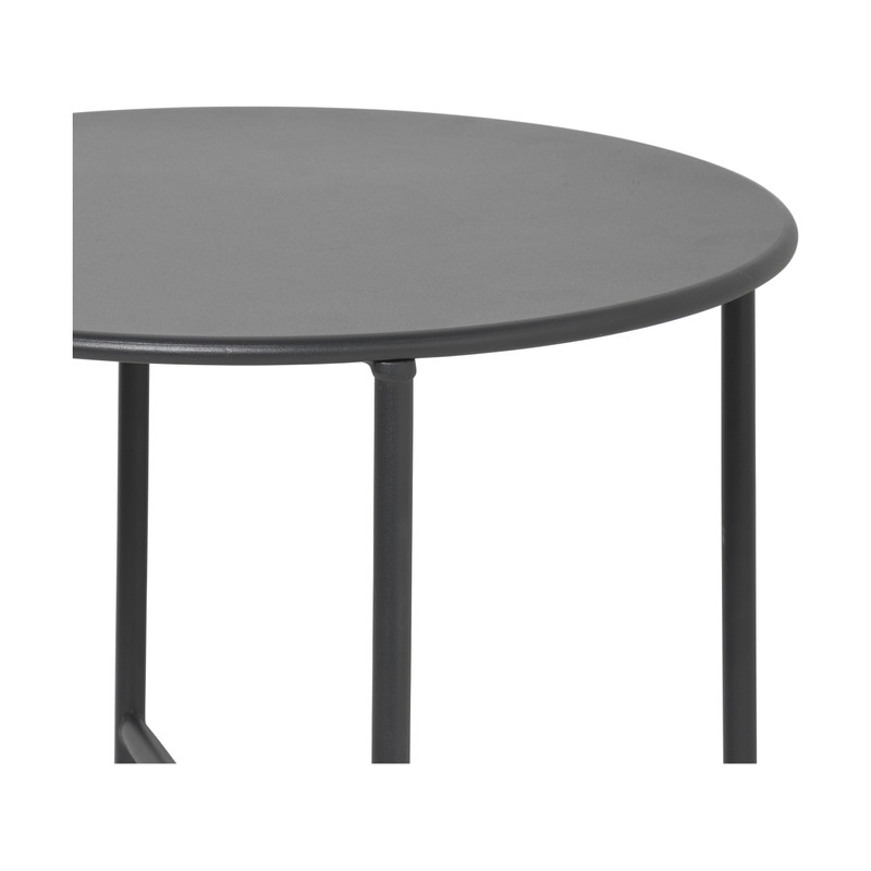 Bijzettafel Pablo zwart - ø50x45 cm