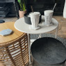 Bijzettafel Pablo wit - ø40x50 cm