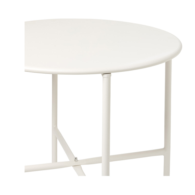 Bijzettafel Pablo wit - ø50x45 cm