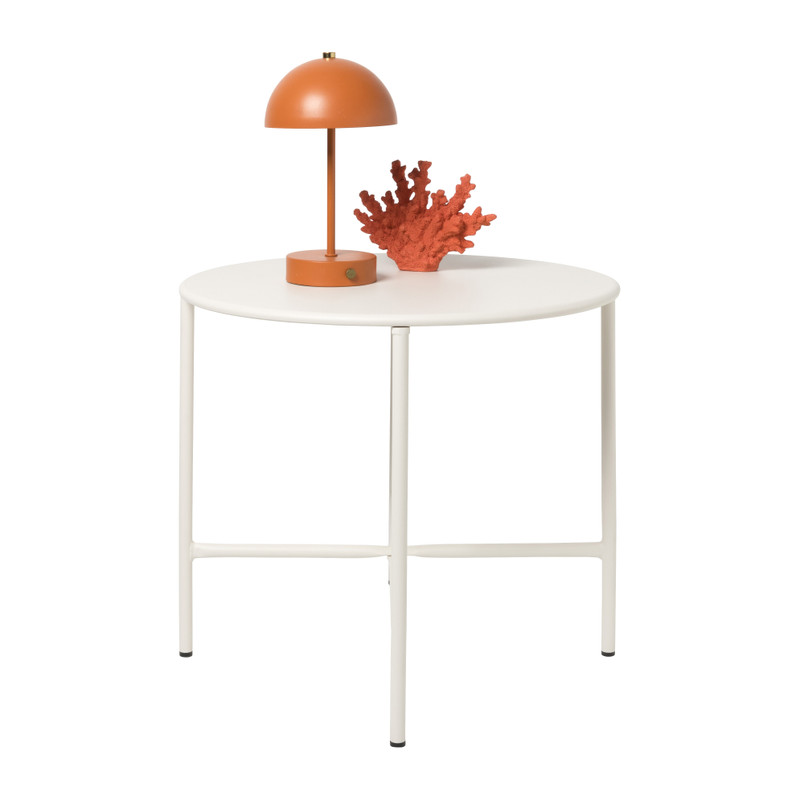 Bijzettafel Pablo wit - ø50x45 cm