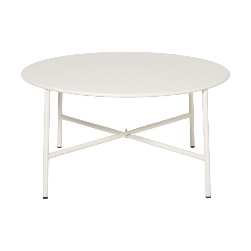 Bijzettafel Pablo wit - ø70x35 cm