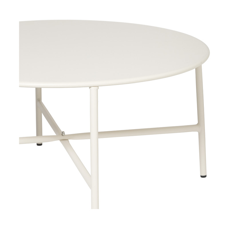 Bijzettafel Pablo wit - ø70x35 cm