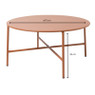 Bijzettafel Pablo peach - ø70x35 cm