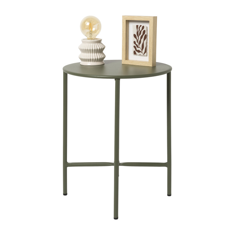 Bijzettafel Pablo groen - ø40x50 cm