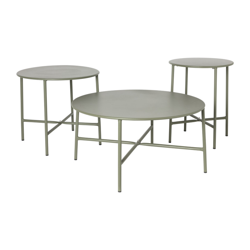 Bijzettafel Pablo groen - ø50x45 cm