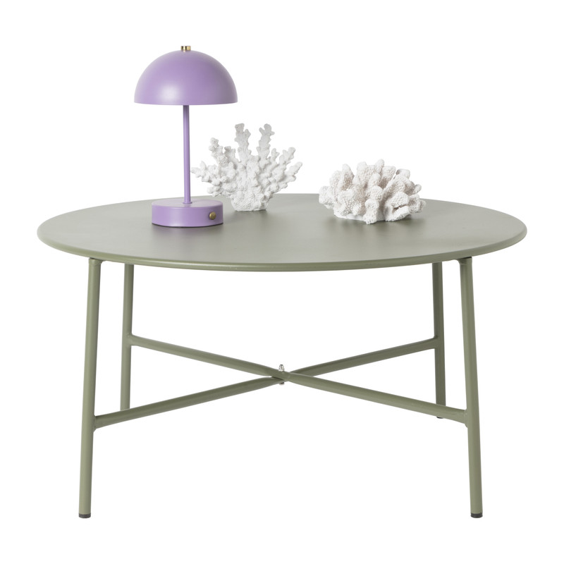 Bijzettafel Pablo groen - ø70x35 cm