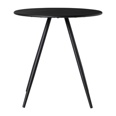 Bijzettafel Manolo laag- zwart - ø55x40 cm