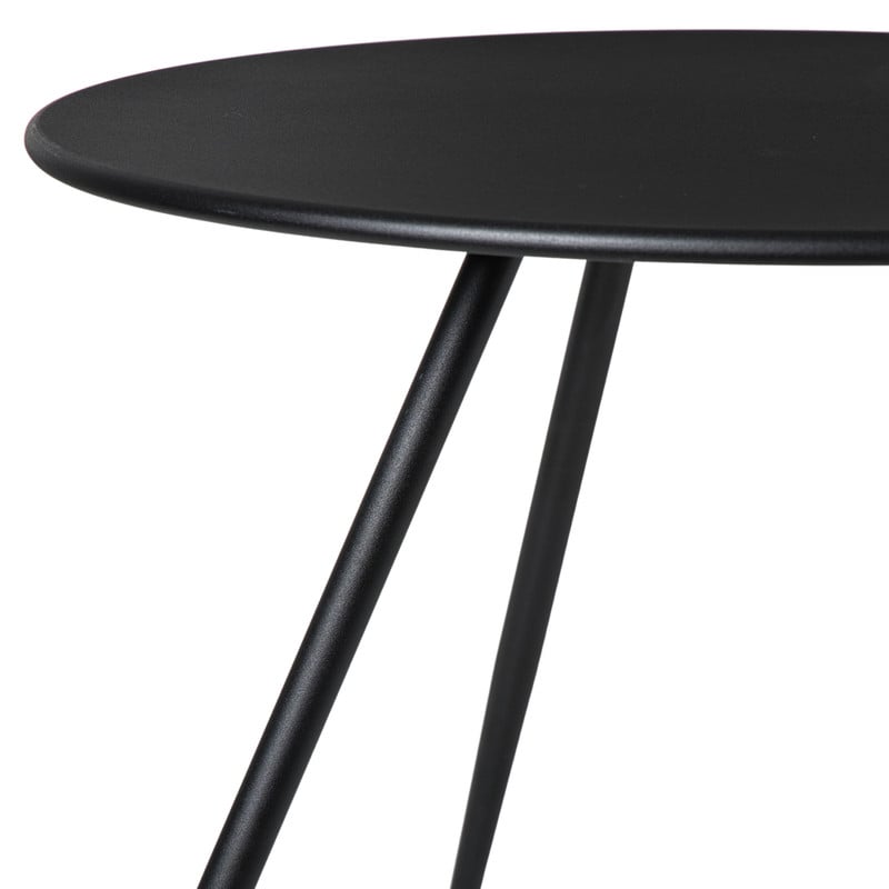 Bijzettafel Manolo klein - zwart - ø55x40 cm