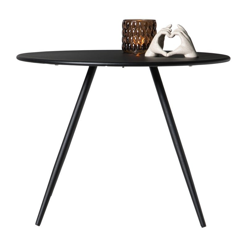 Bijzettafel Manolo klein - zwart - ø55x40 cm