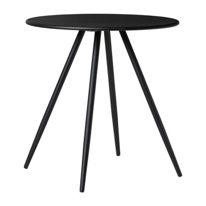 Bijzettafel Manolo hoog - zwart -ø45x45 cm