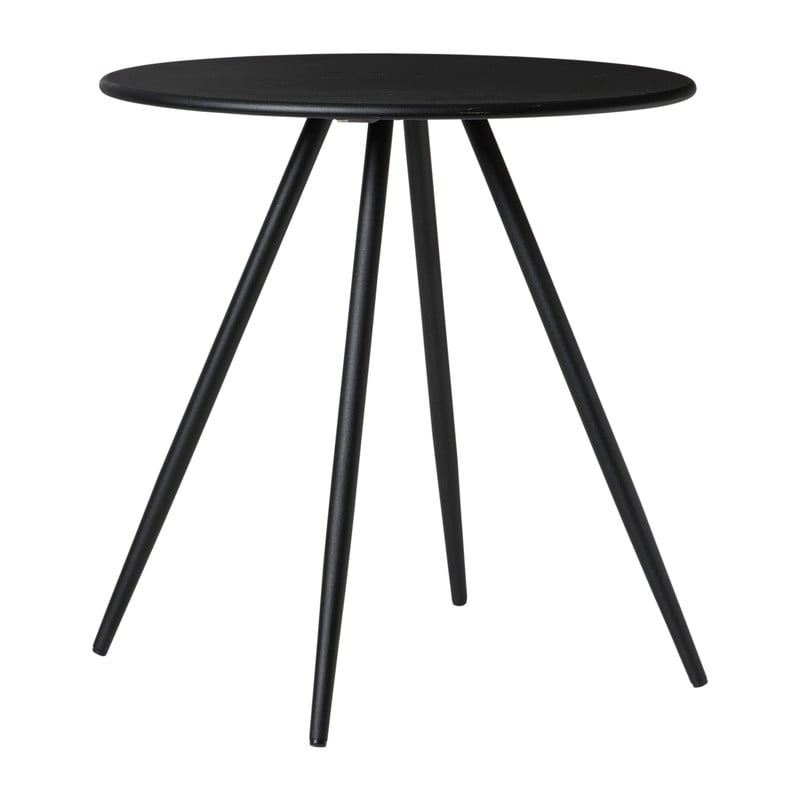 Bijzettafel Manolo hoog - zwart -ø45x45 cm