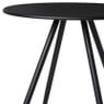 Bijzettafel Manolo groot - zwart -ø45x45 cm