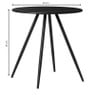 Bijzettafel Manolo hoog - zwart -ø45x45 cm