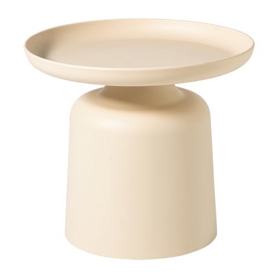 Bijzettafel Firenze hoog - beige - ø48x44 cm