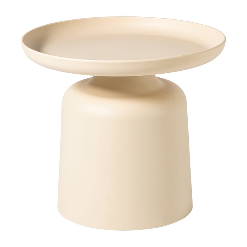 Bijzettafel Firenze klein - beige - ø48x44 cm