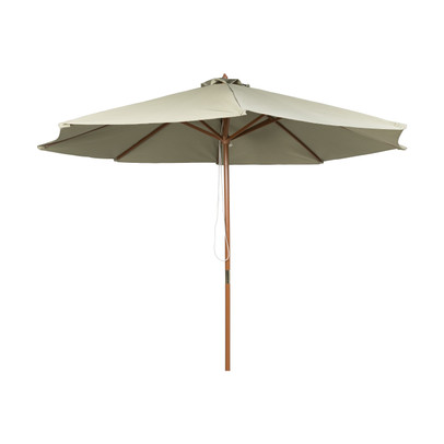 Verslinden Veroorloven Vaarwel Parasol met houten stok - groen - 300x250 cm | Xenos