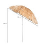 Hawaii parasol - naturel - ⌀180x180 cm