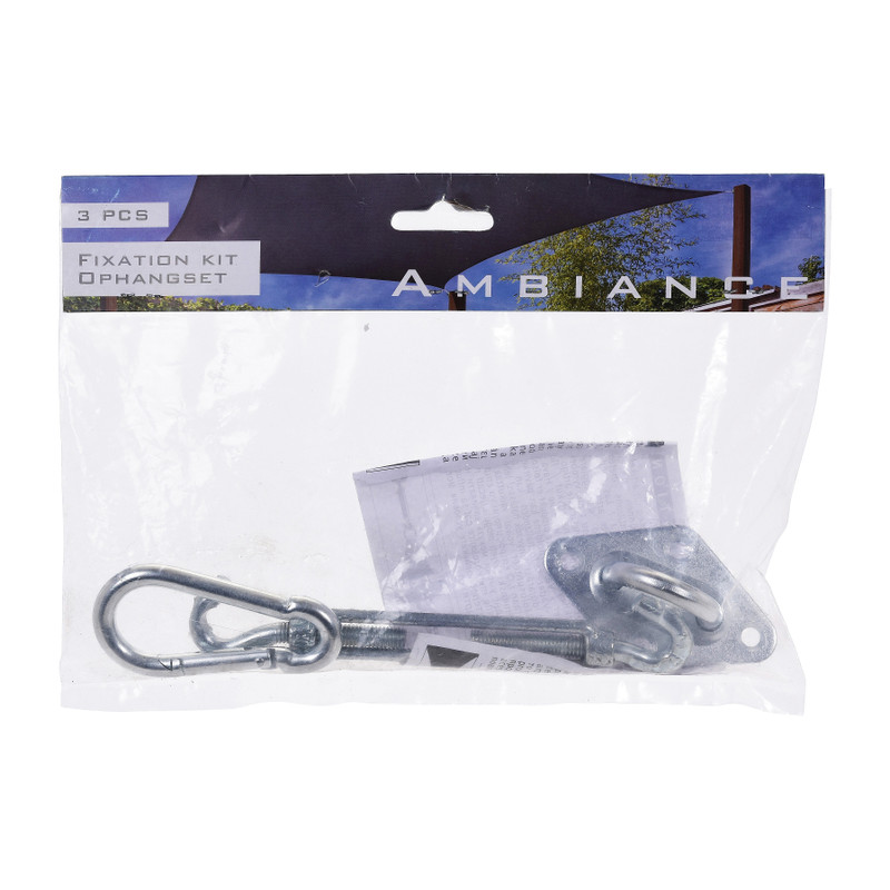 Ophangset voor schaduwdoek - 3-delig