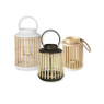 Lantaarn bamboe - ø16x23 cm