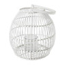Lantaarn rotan - wit - 67x34x62 cm
