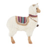 Knuffel lama met bel en kleedje - 42x15x51 cm