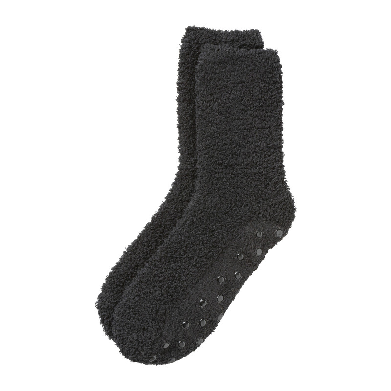 Huissok - zwart - maat 35-38