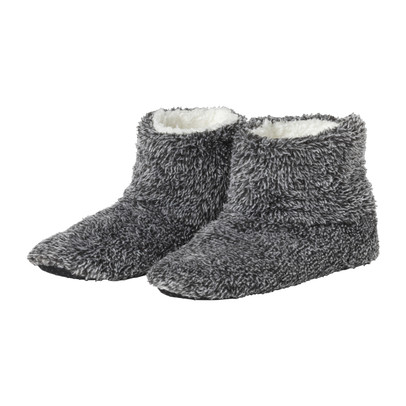 Pantoffels gemeleerd - donkergrijs - maat 41-42