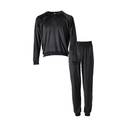 Huispak 2-delig - zwart - maat L/XL