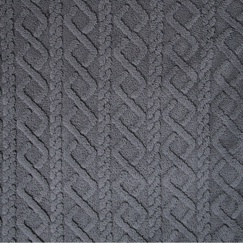 Oversized hoodie jacquard - grijs - one size