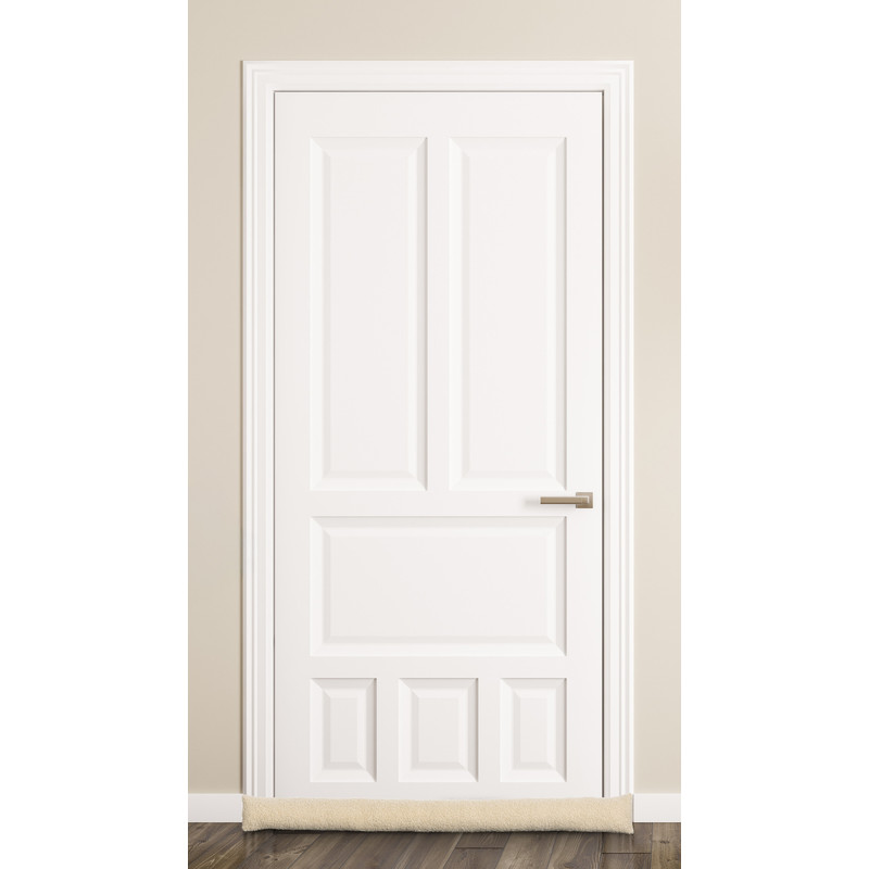 Tochtstopper teddy - beige - 90x9 cm 