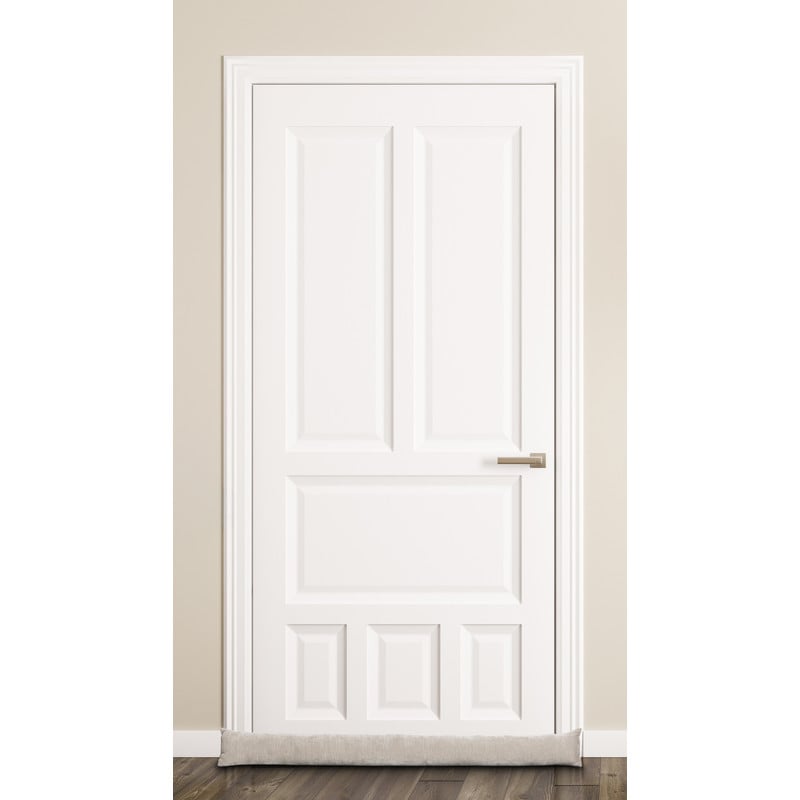 Tochtstopper velours - beige - 90x9 cm 