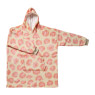 Oversized hoodie luipaard beig - beige - 76x90 cm