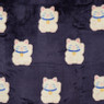 Oversized hoodie lucky cat - blauw - 76x90 cm