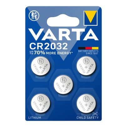 Varta lithium CR2032 batterijen - set van 5