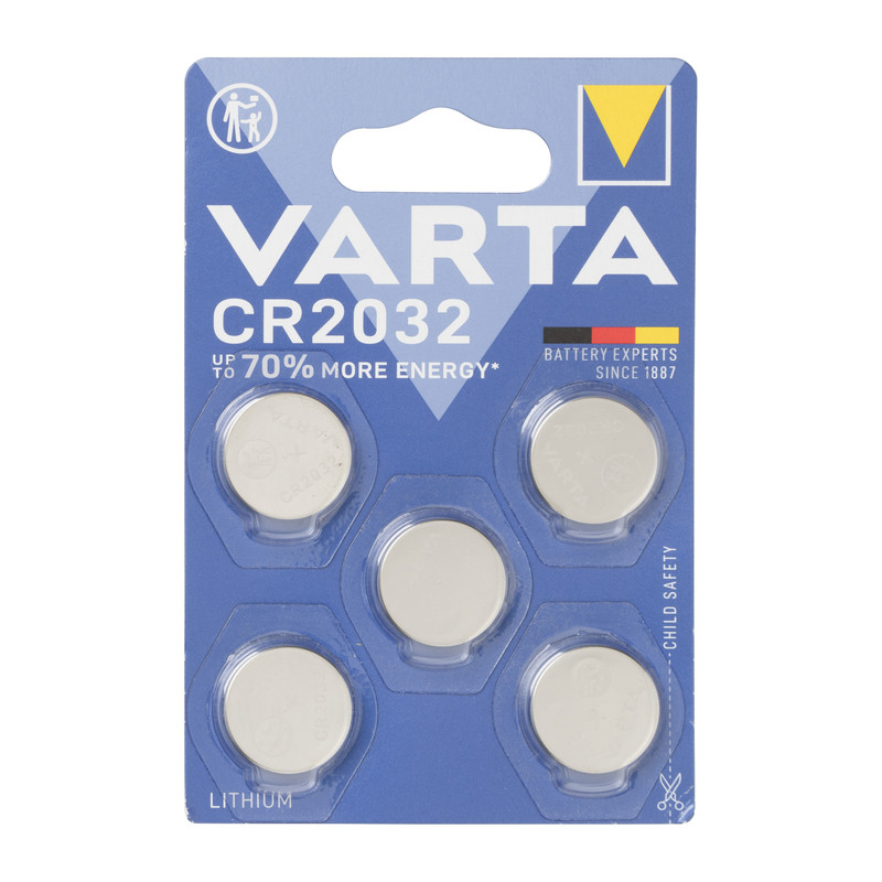 aardappel zout Uitleg Varta knoopcel batterijen - CR2032 - set van 5 | Xenos