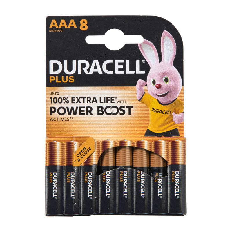 Duracell power boost AAA batterijen - set van 8