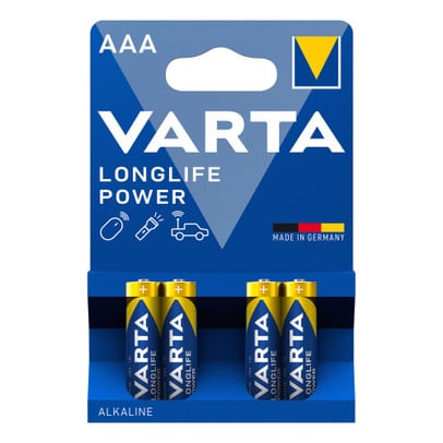 Varta longlife power AAA batterijen - set van 4