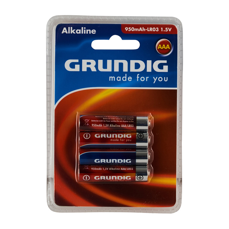 Grundig batterijen - AAA - 4-pack
