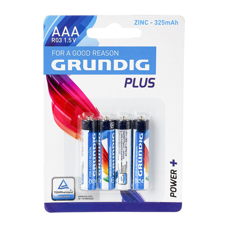 Batterijen Grundig - AAA - 4-pack