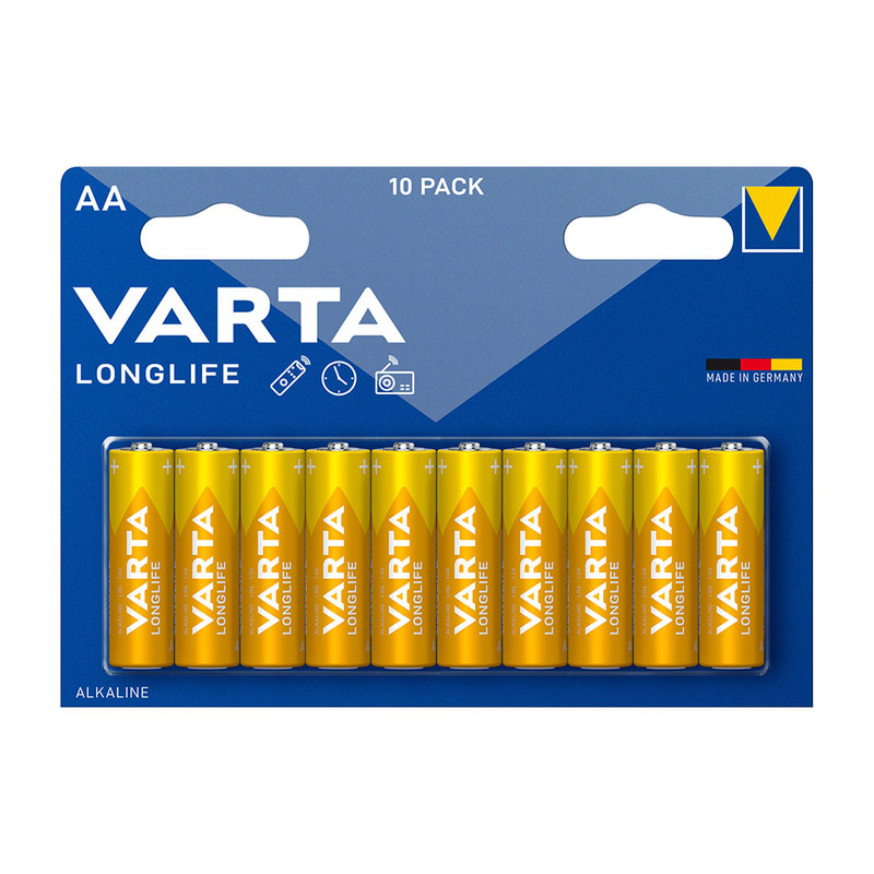 Varta longlife batterijen - AA - 10-pack