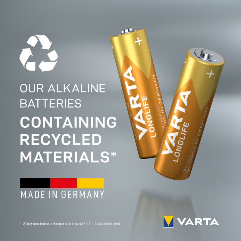 Varta longlife AA batterijen - set van 10