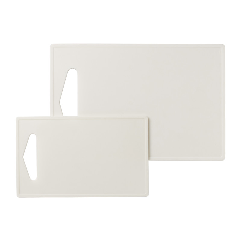 Snijplank kunststof - wit - 16.5x27 cm