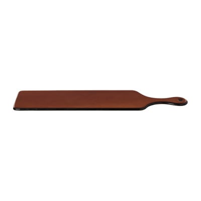 Serveerplank glas - bruin - 43x12 cm