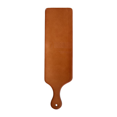 Serveerplank glas - bruin - 43x12 cm